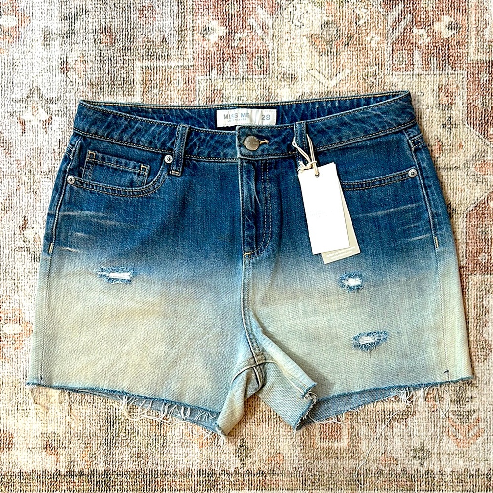 Miss Me NWTs Ombré High Rise Girlfriend Shorts